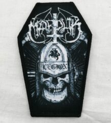 Метъл нашивка Marduk Legion Coffin форма ковчег