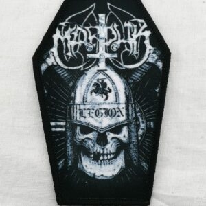Метъл нашивка Marduk Legion Coffin форма ковчег