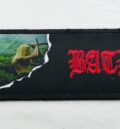 Bathory везана голяма метъл нашивка с червено лого и изображение на войн