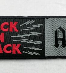 Рок нашивка AC/DC Back in Black везана за дрехи