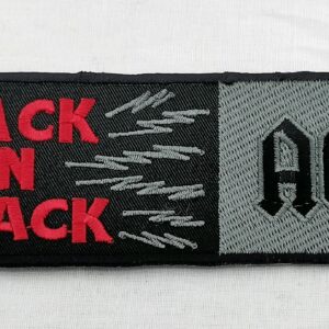 Рок нашивка AC/DC Back in Black везана за дрехи