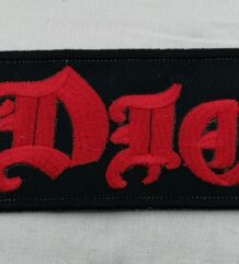 Метъл нашивка Dio Holy Diver с червен готически надпис