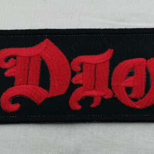 Метъл нашивка Dio Holy Diver с червен готически надпис