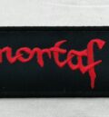 Метъл нашивка Immortal бродирано лого в червено и черно