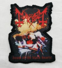 Метъл нашивка Mayhem Dawn of the Black Hearts обложка