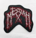 Метъл нашивка Messiah Logo червена бродерия