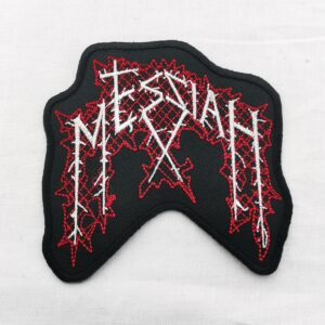 Метъл нашивка Messiah Logo червена бродерия