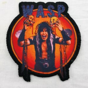 Рок нашивка W.A.S.P. Blackie Lawless кръгла
