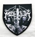 Метъл нашивка Marduk Black Metal черно-бяла