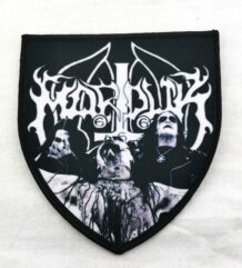 Метъл нашивка Marduk Black Metal черно-бяла