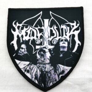 Метъл нашивка Marduk Black Metal черно-бяла
