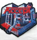 Рок нашивка Accept Metal Heart цветна