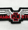 Метъл нашивка Rammstein Logo Red везана