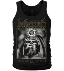 Мъжки потник Behemoth The Shit ov God предна част с демонско лице и лога