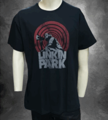 Черна тениска Linkin Park от памук