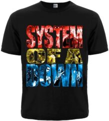 system of a down черна метал тениска с щампа
