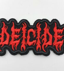 метъл нашивка Deicide Logo червена 3D бродерия
