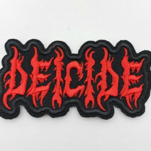 метъл нашивка Deicide Logo червена 3D бродерия