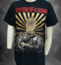 Черна тениска System Of A Down Fingerprint Soldier