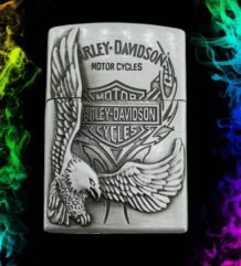 Газова запалка Harley-Davidson с емблема на орел за байкъри