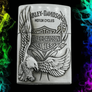 Газова запалка Harley-Davidson с емблема на орел за байкъри