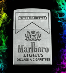 Класическа метална газова запалка Marlboro Lights