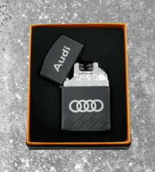 Луксозна плазмена запалка Audi с черен метален корпус