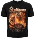 Лице на памучна метъл тениска на Sabaton с детайлна щампа Legends и египетски мотиви