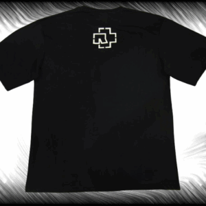 Oversize метъл тениска Rammstein с двустранна щампа и имена на членовете - Hover Image