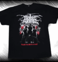Черна тениска с логото и групата Babymetal, с надпис "Welcome to The Mosh Pit of Chaos