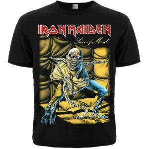 Мъжка тениска Iron Maiden Piece of Mind с Еди в окови