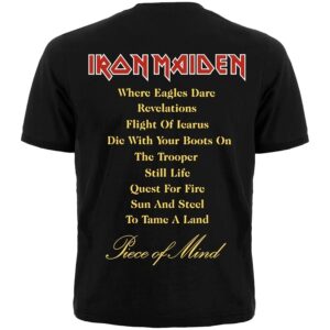 Тениска Iron Maiden от албума "Piece of Mind" - Hover Image