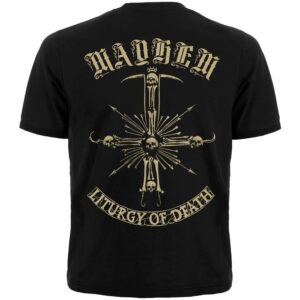Тениска Mayhem – Liturgy of Death black metal дизайн - Hover Image