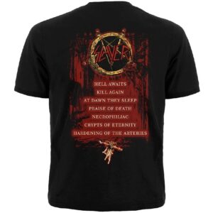 Метъл тениска Slayer Hell Awaits с двустранна щампа - Hover Image