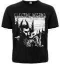 метъл тениска electric wizard dopethrone отпред с окултен черно-бял принт