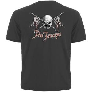 Графитена тениска Iron Maiden The Trooper за хеви метъл фенове - Hover Image